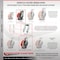 Service Caster 8'' Heavy Duty Red Poly on Cast Iron Caster Set 2 Swivel Locks 2 Rigid, 4PK CRAN-SCC-KP92S830-PUR-RS-BSL-2-R-2 - alternate 5